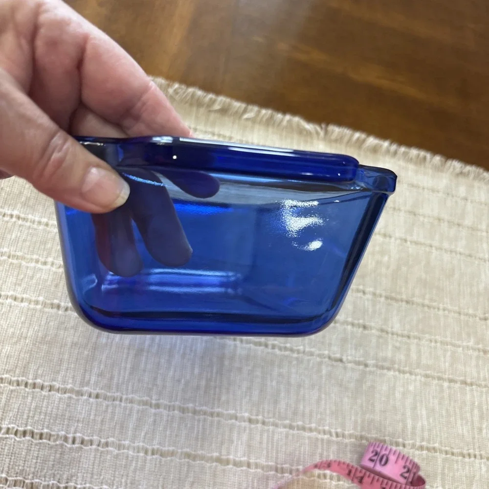 VTG Anchor Hocking Loaf Pan COBALT BLUE 1.5 Qt Ovenware 5